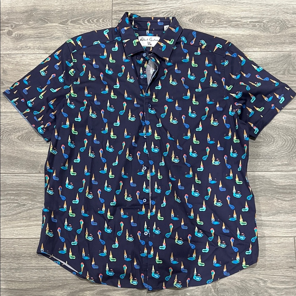 Men's Navy ice cream beach